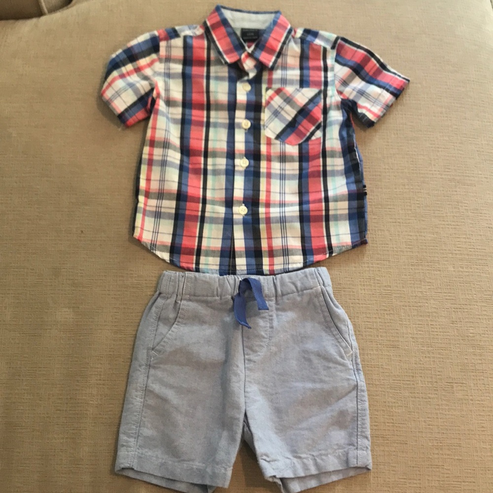 Nautica Baby Boy Summer Shorts Outfit